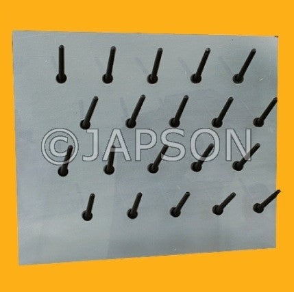 Peg Board, Euro, Acrylic, for Pharma & Lab Peg Board, Euro, Acrylic, for Pharma & Lab